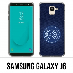 Coque Samsung Galaxy J6 - PSG Minimalist Fond Bleu