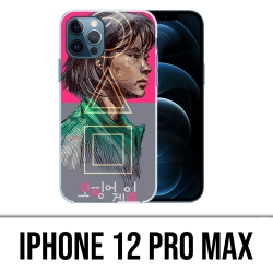 Coque iPhone 12 Pro Max - Squid Game Girl Fanart