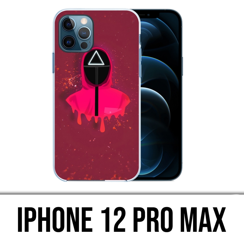 Coque iPhone 12 Pro Max - Squid Game Soldat Splash