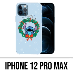 Carcasa para iPhone 12 Pro Max - Stitch Merry Christmas