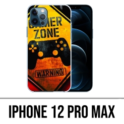Coque iPhone 12 Pro Max - Gamer Zone Warning