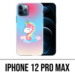 Coque iPhone 12 Pro Max - Licorne Nuage