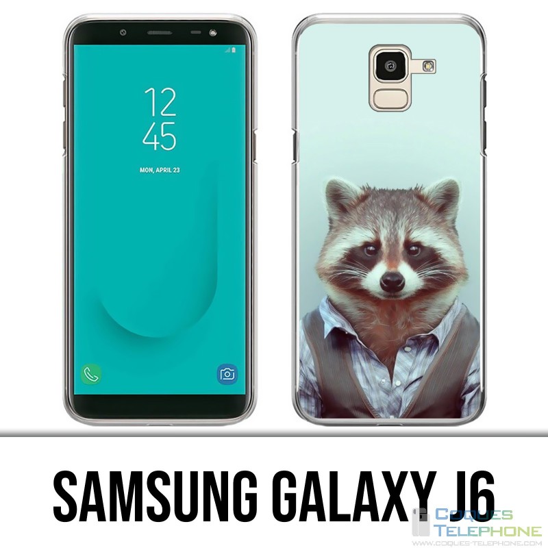 Funda Samsung Galaxy J6 - Disfraz de mapache