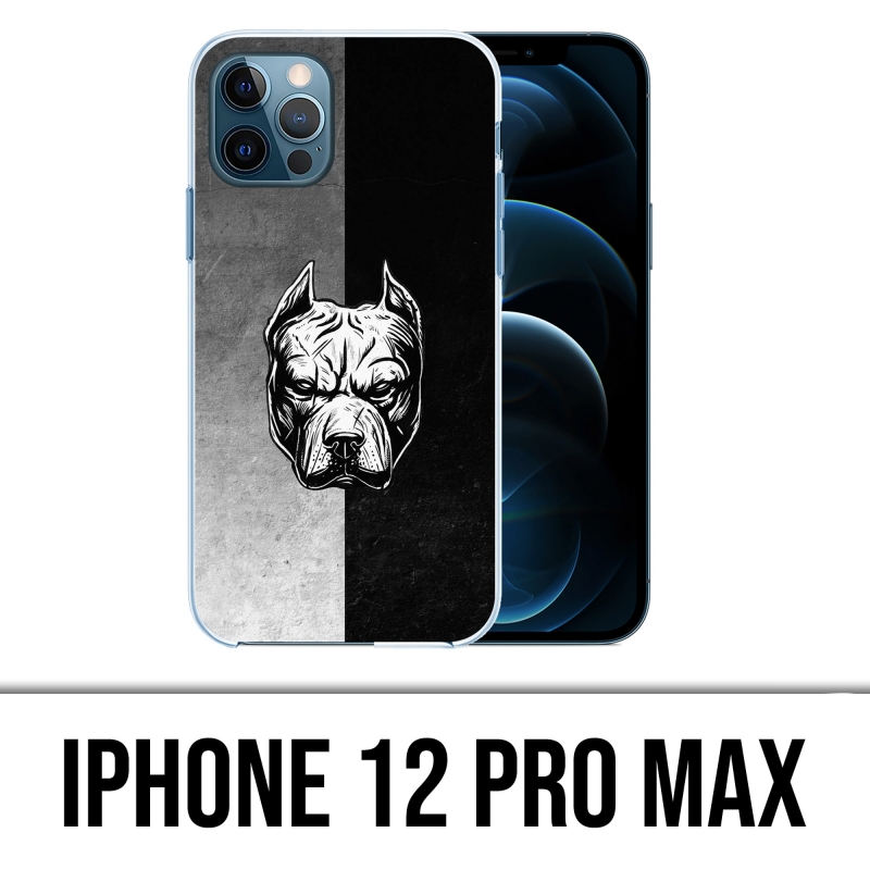 Coque iPhone 12 Pro Max - Pitbull Art