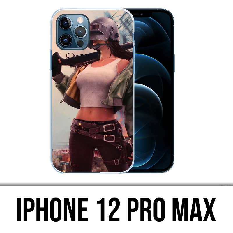 Funda para iPhone 12 Pro Max - PUBG Girl