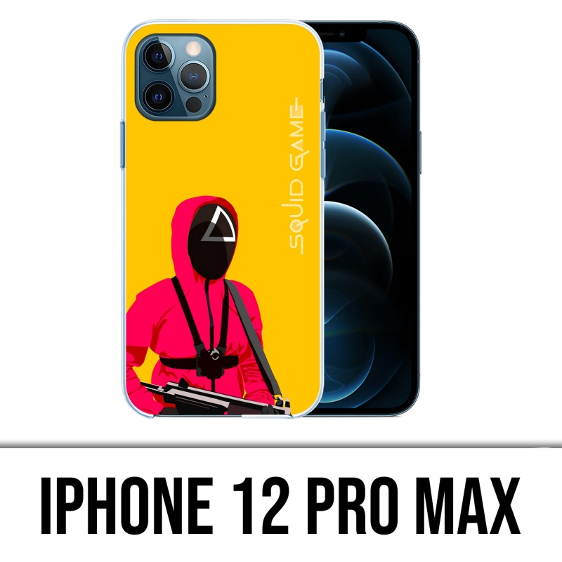 Funda para iPhone 12 Pro Max - Squid Game Soldier Cartoon
