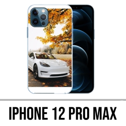 Coque iPhone 12 Pro Max - Tesla Automne
