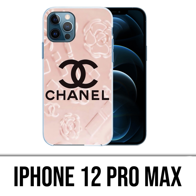 IPhone 12 Pro Max Case - Chanel Pink Background