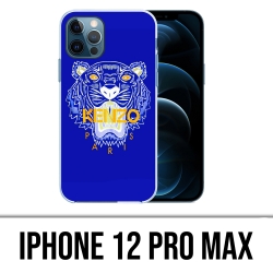 Coque iPhone 12 Pro Max - Kenzo Tigre Bleu