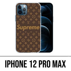 Coque iPhone 12 Pro Max - LV Supreme