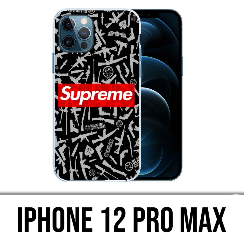 Custodia per iPhone 12 Pro Max - Fucile nero supremo
