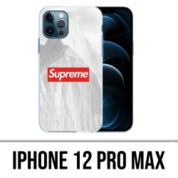 Coque iPhone 12 Pro Max - Supreme Montagne Blanche