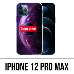 Coque iPhone 12 Pro Max - Supreme Planete Violet