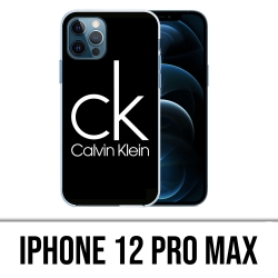 Custodia IPhone 12 Pro Max - Logo Calvin Klein Nera