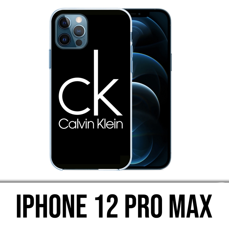 Coque iPhone 12 Pro Max - Calvin Klein Logo Noir