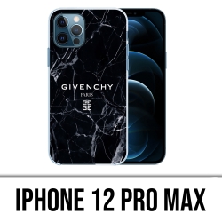 Coque iPhone 12 Pro Max - Givenchy Marbre Noir