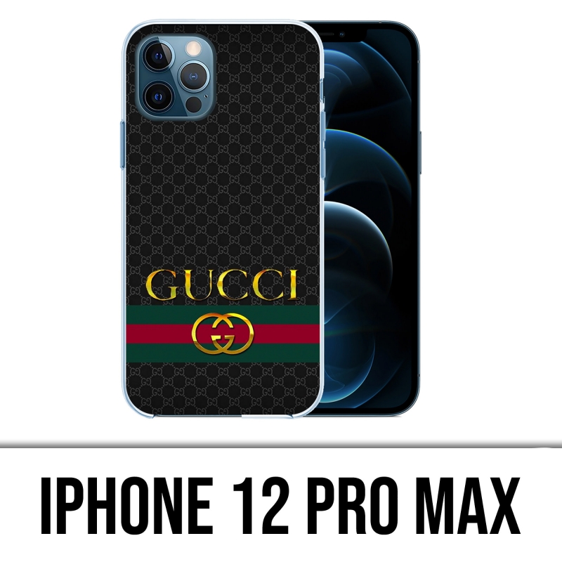 midnat Synes Spædbarn IPhone 12 Pro Max Case - Gucci Gold