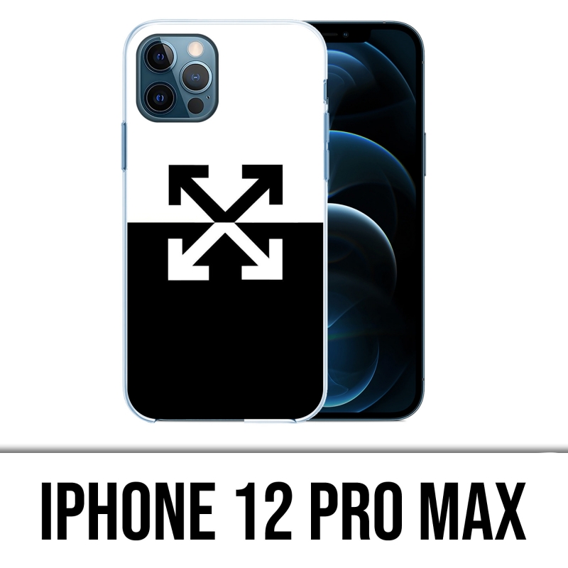 Funda para iPhone 12 Pro Max - Logotipo blanco roto