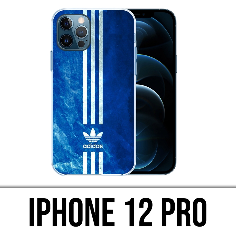 IPhone 12 Pro Case - Adidas Blue Stripes