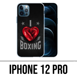 Coque iPhone 12 Pro - I Love Boxing