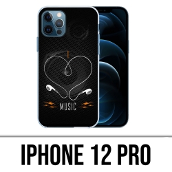 Funda para iPhone 12 Pro - Amo la música