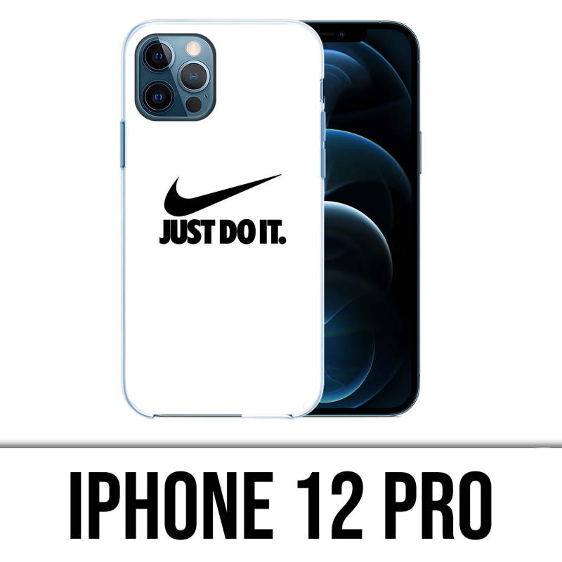 IPhone 12 Pro Case - Nike Just Do It Weiß