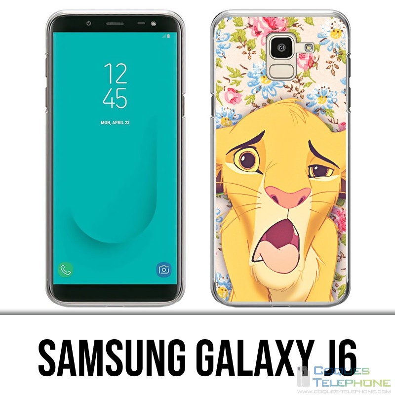 Samsung Galaxy J6 Hülle - Lion King Simba Grimasse