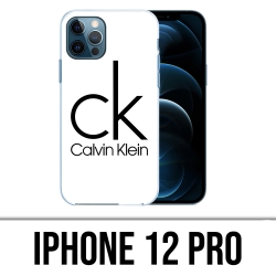 IPhone 12 Pro Case - Calvin Klein Logo White