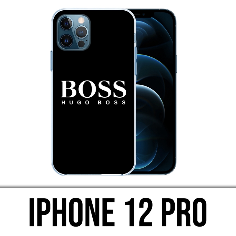 Coque iPhone 12 Pro - Hugo Boss Noir