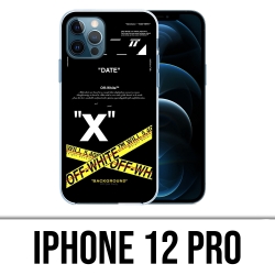 IPhone 12 Pro Case - Off White Crossed Lines