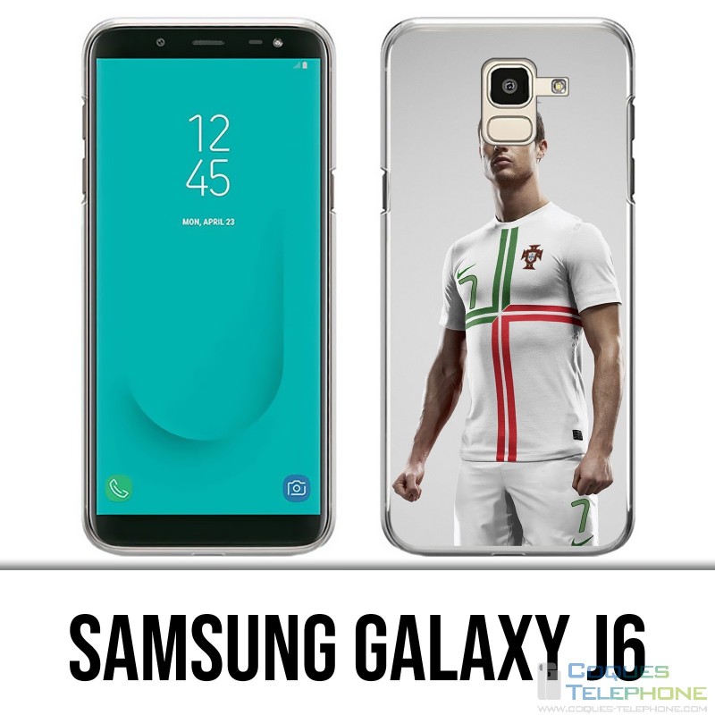 Samsung Galaxy J6 Case - Ronaldo Football Splash