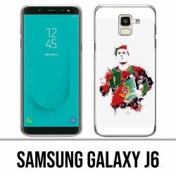 Coque Samsung Galaxy J6 - Ronaldo Lowpoly