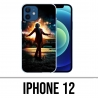 Coque iPhone 12 - Joker Batman On Fire