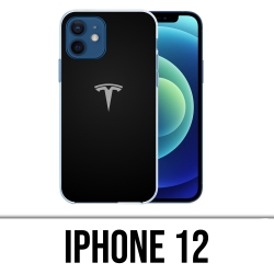Coque iPhone 12 - Tesla Logo