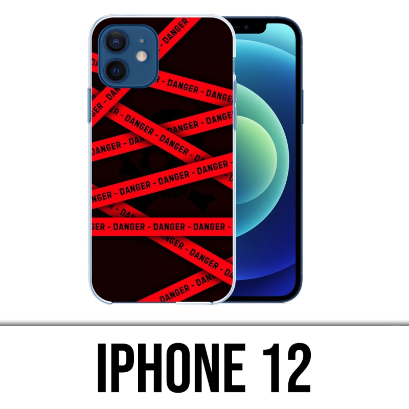 IPhone 12 Case - Gefahrenwarnung