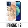 Coque iPhone 12 - Disney Bambi Pastel