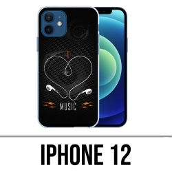 Coque iPhone 12 - I Love Music