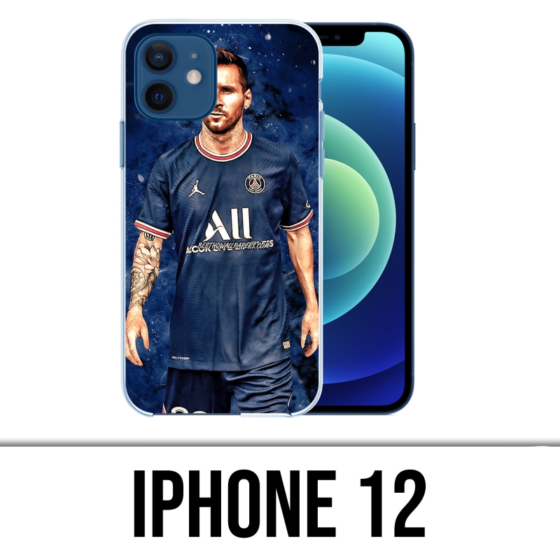 Funda para iPhone 12 - Messi PSG Paris Splash