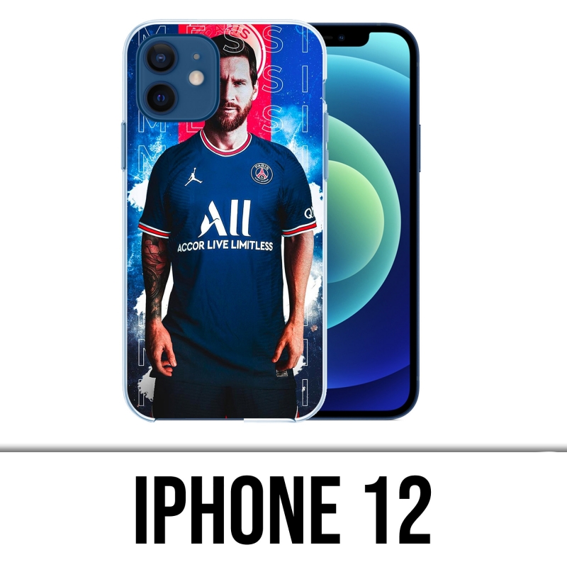 Coque iPhone 12 - Messi PSG