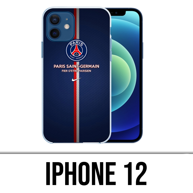 Coque iPhone 12 - PSG Fier Etre Parisien