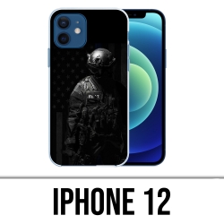 Coque iPhone 12 - Swat Police Usa