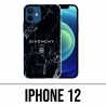 Coque iPhone 12 - Givenchy Marbre Noir