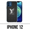 Coque iPhone 12 - Louis Vuitton Black
