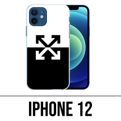 Funda para iPhone 12 - Logotipo blanco roto