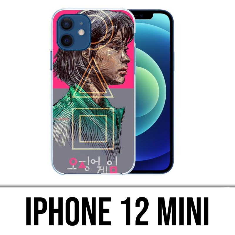 Coque iPhone 12 mini - Squid Game Girl Fanart