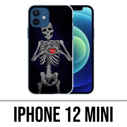 Coque iPhone 12 mini - Coeur Squelette