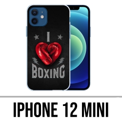Coque iPhone 12 mini - I Love Boxing