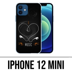 Coque iPhone 12 mini - I Love Music