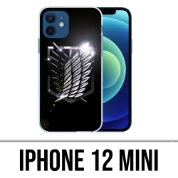 Coque iPhone 12 mini - Logo Attaque Des Titans