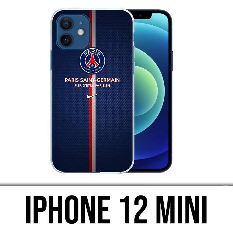 Coque iPhone 12 mini - PSG Fier Etre Parisien